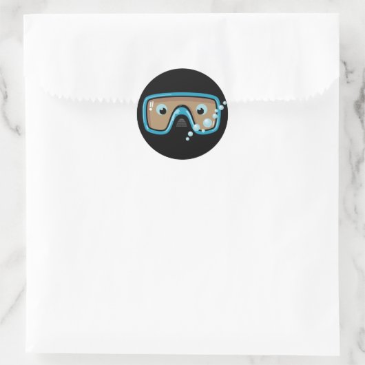 Goggles Ronde Sticker (Tas)