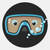 Goggles Ronde Sticker (Voorkant)