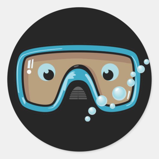 Goggles Ronde Sticker (Voorkant)