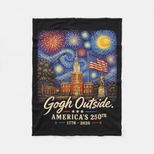 Gogh Buiten 250ste Verjaardag 1776 2026 Schilder D Fleece Deken