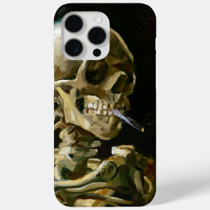 Gogh Head of a Skeleton met een Burning Cigarette iPhone 15 Pro Max Hoesje