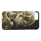 Gogh Head of a Skeleton met een Burning Cigarette Case-Mate iPhone Hoesje (Achterkant (Horizontaal))