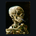 Gogh Head of a Skeleton met een Burning Cigarette Poster<br><div class="desc">Een schilderij van Vincent van Gogh waarin een skelet wordt afgebeeld dat een sigaret rookt.</div>