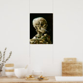 Gogh Head of a Skeleton met een Burning Cigarette Poster (Keuken)