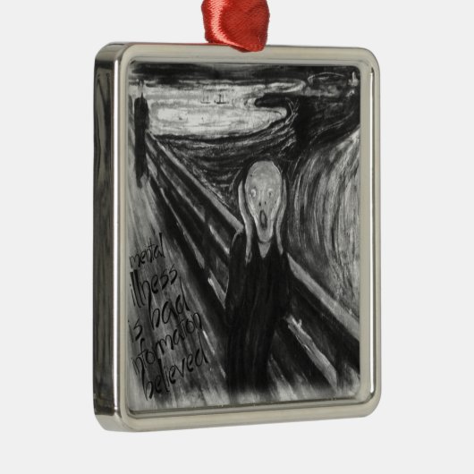 Gogh Mental Remake: De vertoning van Edvard Munch Metalen Ornament (Rechts)