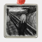 Gogh Mental Remake: De vertoning van Edvard Munch Metalen Ornament (Voorkant)