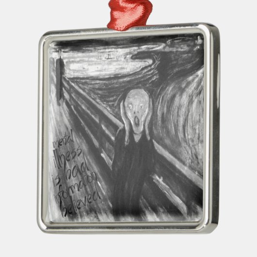 Gogh Mental Remake: De vertoning van Edvard Munch Metalen Ornament (Links)
