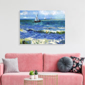Gogh Seascape near Les Saintes-Maries-de-la-Mer Canvas Afdruk (Insitu (Woonkamer))