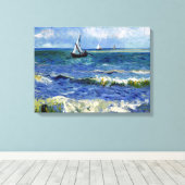 Gogh Seascape near Les Saintes-Maries-de-la-Mer Canvas Afdruk (Insitu (Houten vloer))
