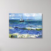 Gogh Seascape near Les Saintes-Maries-de-la-Mer Canvas Afdruk (Voorkant)