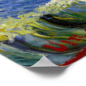 Gogh Seascape near Les Saintes-Maries-de-la-Mer Poster (Hoek)