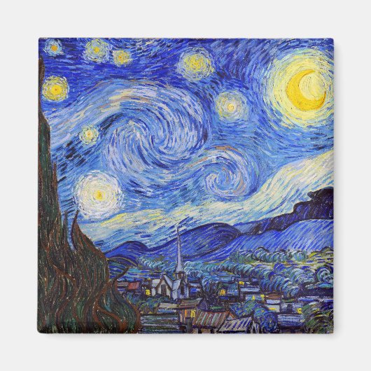 Gogh , “Starry Night” Magneet (Voorkant)