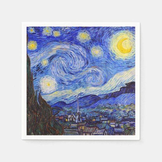 Gogh , “Starry Night” Servet (Voorkant)