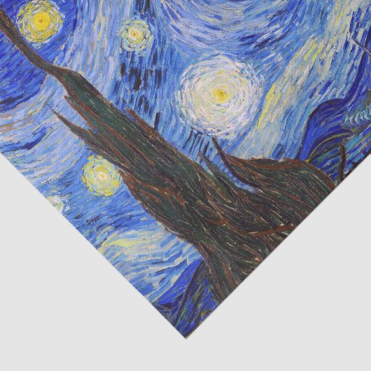 Gogh , “Starry Night” Tissuepapier (Detail)