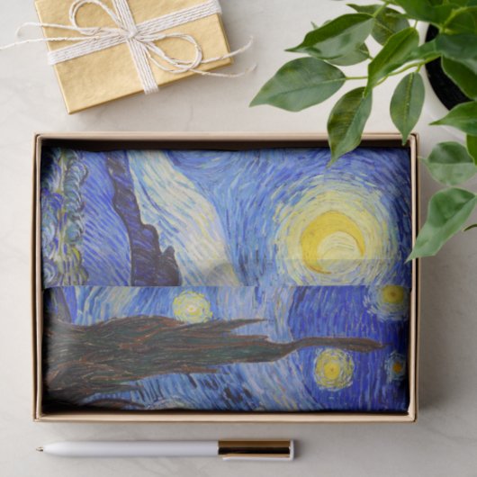 Gogh , “Starry Night” Tissuepapier (Geschenk)
