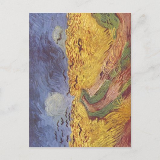 Gogh, Vincent van Getreidefeld mit den Raben 1890  Briefkaart (Voorkant)