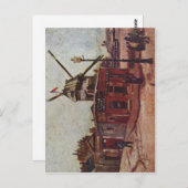 Gogh, Vincent van Le Moulin de La Galette 1886 Tec Briefkaart (Voorkant / Achterkant)