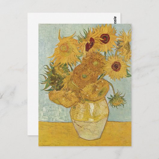Gogh, Vincent Willem van Stilleben mit 12 Sonnenbl Briefkaart (Voorkant / Achterkant)