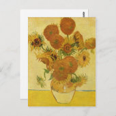 Gogh, Vincent Willem van Stilleben mit Sonnenblume Briefkaart (Voorkant / Achterkant)