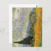 Gogh, Vincent Willem van Weizenfeld mit Zypressen  Briefkaart (Voorkant / Achterkant)