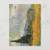 Gogh, Vincent Willem van Weizenfeld mit Zypressen Briefkaart (Voorkant)