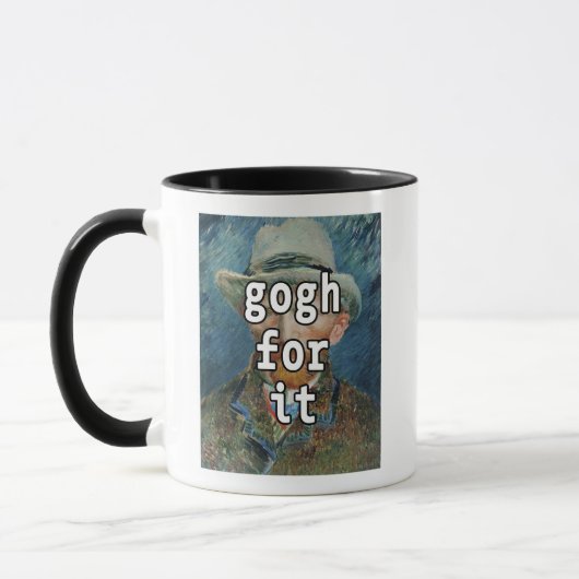 Gogh voor het grappige Vincent van Gogh Meme Mok (Links)
