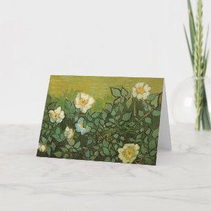 Gogh Wilde Rozen Bloesems Bloemen Wijnstokken Kun Kaart