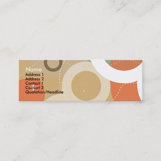 Gogo-profielkaart Mini Visitekaartje (Voorkant)