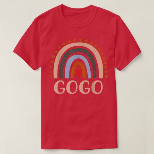 Gogo Rainbow Grandma Cute Moederdag Funny Gogo T-shirt (Design voorkant)