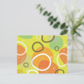 Gogo Retro Modern Abstract Briefkaart (Staand voorkant)