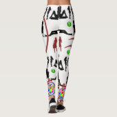 gogo witte dames lange leggings (Achterkant)