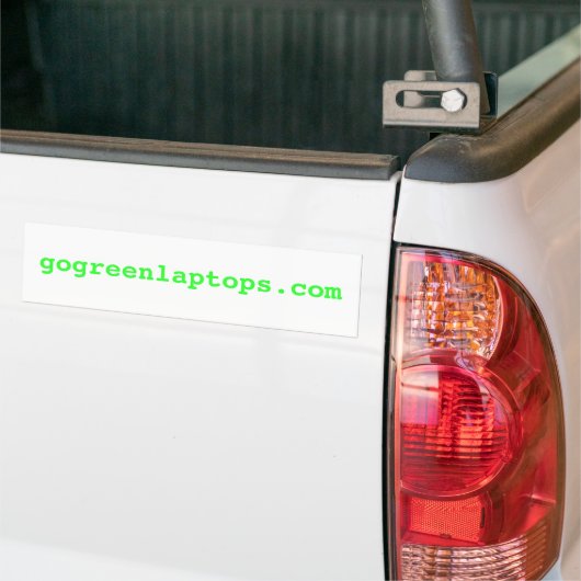 gogreenlaptops.com bumpersticker (Op Truck)
