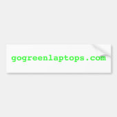 gogreenlaptops.com bumpersticker (Voorkant)