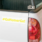 #GoHomerGo! - 2019 IBR-commentaarbumpersticker Bumpersticker (Op Truck)