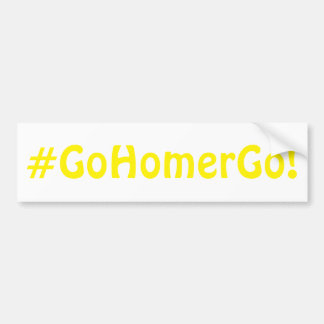 #GoHomerGo! - 2019 IBR-commentaarbumpersticker Bumpersticker