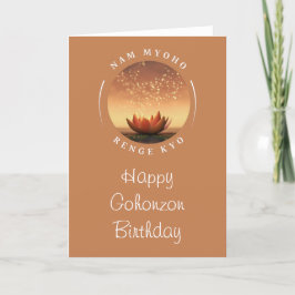 Gohonzon Birthday Card SGI boeddhisme Feestdagen Kaart