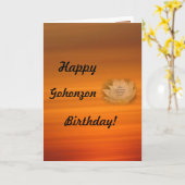 Gohonzon Birthday Card SGI boeddhisme Kaart (Gele Bloem)