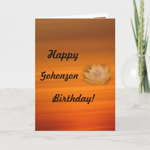Gohonzon Birthday Card SGI boeddhisme Kaart