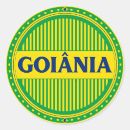 Goiânia City Pride – Braziliaanse identiteit Ronde Sticker