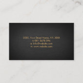 GoIden Infinity Symbol Feather - Line Art Business Visitekaartje (Achterkant)