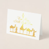 Goil Folie Foto Kerst Kaart Drie Wijzen (Voorkant)