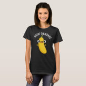 Goin Bananas Funny Fruit Pun Dark BG T-shirt (Voorkant volledig)
