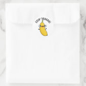 Goin Bananas Funny Fruit Pun Ronde Sticker (Tas)