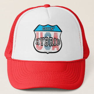Goin Hybrid Patriotic Car Logo Art Trucker Pet