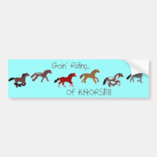 Goin' Riding... Van KHORSE!! Bumpersticker