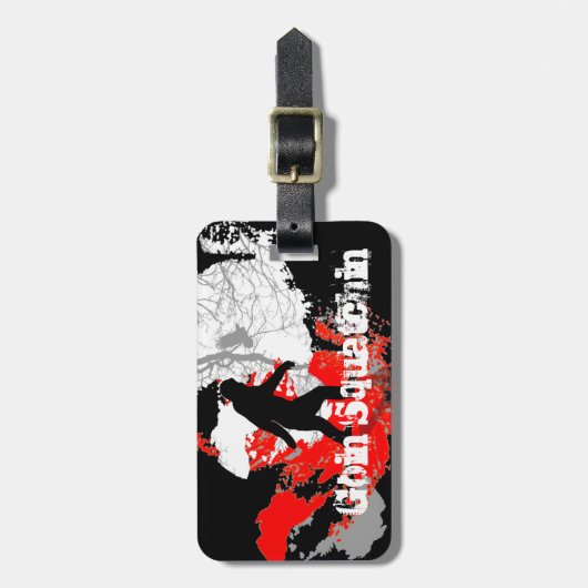 Goin squatchin bagagelabel (Voorkant verticaal)