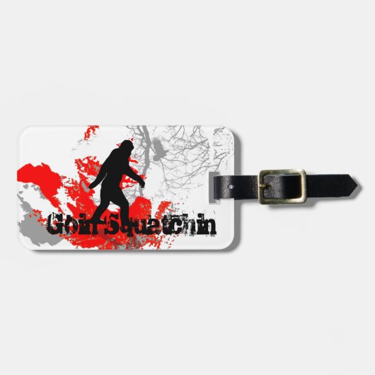 Goin squatchin bagagelabel (Voorkant horizontaal)