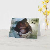 "GOING APE?" 50e BIRTHDAY KAART (Gele Bloem)