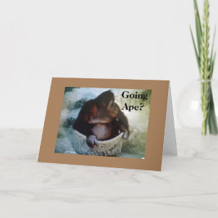 "GOING APE?" 60e BIRTHDAY HUMOR Kaart