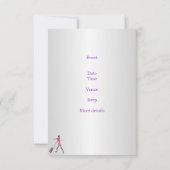 Going Away Party Event Girl op de motor Kaart (Achterkant)